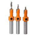 【Aesth Diary Store】3 Pcs Countersink Drill Set Wood Hole Timber Wood Working Drill Bits with Hex Key for Wood Screw Cutter.
