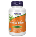 NOW Foods Supplements, Ginkgo Biloba 120 mg, Double Strength, Non-GMO Project Verified, 100 Veg Capsules. 
