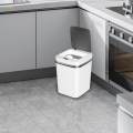 Touchless Trash Can Waterproof Toilet Rubbish Bin Waste Bin Electric Garbage Bin for Office Outdoor. 