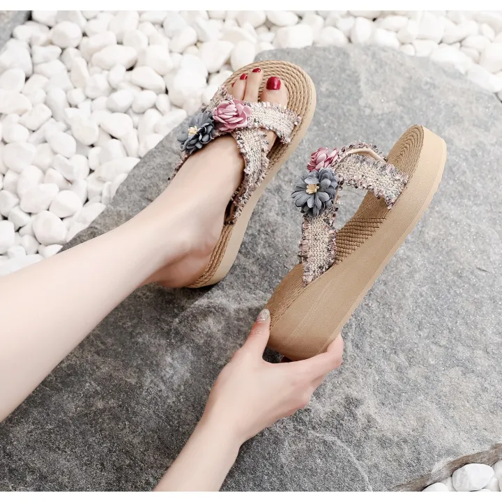 Internet%20Celebrity%20All-Match%20Summer%20Non-Slip%20High%20Heel%20Xishuangbanna%20Flip%20Flops%20Fairy%20Style%20Popular%20Outdoor%20Platform%20Sandals%20-%20Image%203