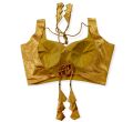 Golden Color Sleeveless Blouse For Women. 