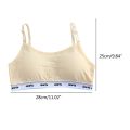 5 Color Teenage Girls Bra with Chest Pad Spaghetti Strap Cotton Bralettes for 8 9 10 11 12 13 14 15 16 17 Year Old Kid Underwear. 