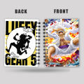 One Piece Luffy Gear 5 double Spiral A5 Matte Finish Front and Back wallpaper Print Classic Plain Notebook 140 Pages.