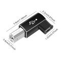 USB Type-c To Printer Cable Adapter Square Port Converter For Electronic Piano Printer USB C Female To USB B Male Adapter.