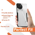 For itel S23 Edge-Reinforced Shockproof Cushion Back Clear Hybrid Transparent Hard Cover Casing-EFH. 