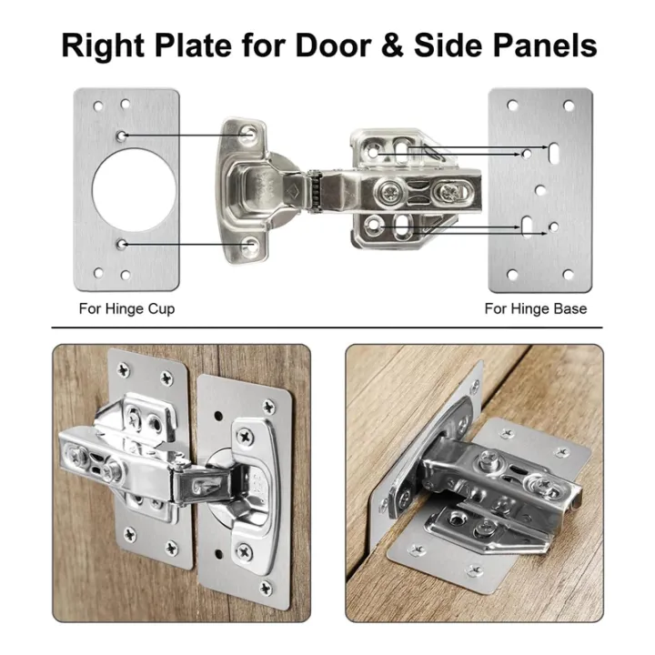 4Pack%20Cabinet%20Hinge%20Repair%20Plate%20with%202Pack%20Full%20Overlay%20Soft%20Closing%20Cabinet%20Hinges-Hinge%20Repair%20Kit%20Plate%20for%20Cabinet%20Durable%20Easy%20to%20Use%20-%20Image%207