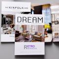 Fashion Magazine with Paper and Pictures English Photo Decoration Book Photography Props Real Sample Light Luxury Ornament.