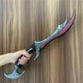 Halloween Cosplay Anti Mage Scythe of Vyse Elf 1:1 Beast Sickle Movie Game Anime Cos Role Play Gift Safety PU 50cm. 