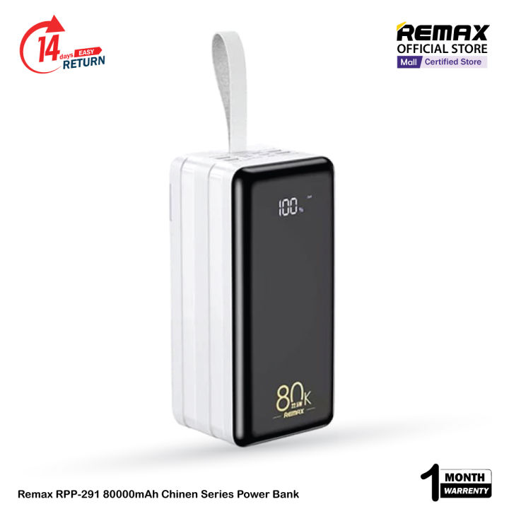 Remax RPP-291 22.5W PD+QC 5 Output Ports Large Capacity 80000mAh with ...