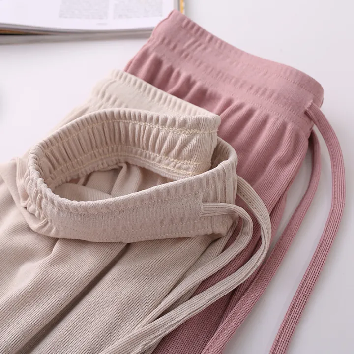 Ice%20Silk%20Wide-Leg%20Pants%20Women's%20Summer%20Mop%20Pants%202022%20New%20High%20Waist%20Slimming%20All-Matching%20Casual%20Pants%20Baggy%20Straight%20Trousers%20Women%20-%20Image%202