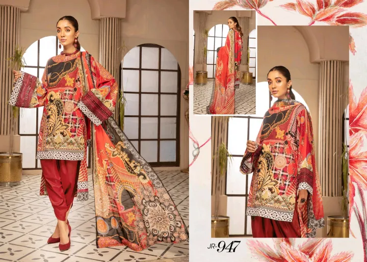 JOHRA%20by%20Satrangi%20Embroidered%20Digtil%20Printed%20Lawn%20with%20Chiffon%20Dupatta%20-%20Image%202