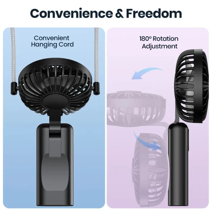 TOPK%20Portable%20Mini%20Fan,2400mAh%20USB%20Rechargeable%20Hand%20Neck%20Fan%203in1%20Personal%20Electric%20Fan%20Standing%20Fans%20for%20Room%20Camping%20Foldable%20-%20Image%202