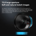 7artisans 35mm 50mm 85mm T2.0 Full Frame Ultra-long Focus Cine Lens for Camera Studio Photography with E X Z RF M M43 L Mount.