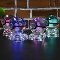 Anime Pokemon 3D Crystal Ball Snorlax Figure Pokeball Engraving Crystal Charizard Model With LED Light Base Kids Gift ANIME GIFT. 
