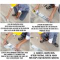 Strong Anti Leakage Waterproof Tape 10M Aluminum Foil Patch Tape Crack Adhesive Repair Seal Sealant Butyl Sealing Tape Stop Leak.