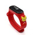 Popular Super Hero Cartoon Kids Waterproof Touch Screen LED Silicone Digital Girls and Boys Wrist Sports Baby Watch. 