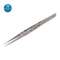 Tweezer SS-SA SR Straight Anti Static 140mm Fine TIP Tweezers Straight Professional Tweezers Stainless Steel Mobile Phone Repairing Opening Tools Tweezers Crowbar Tool.