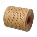 3x Raffia Paper Ribbon Roll Natural Twine Cord String for Valentine' Day Gift Wrapping Florist Bouquets Projects Crafting Weaving. 