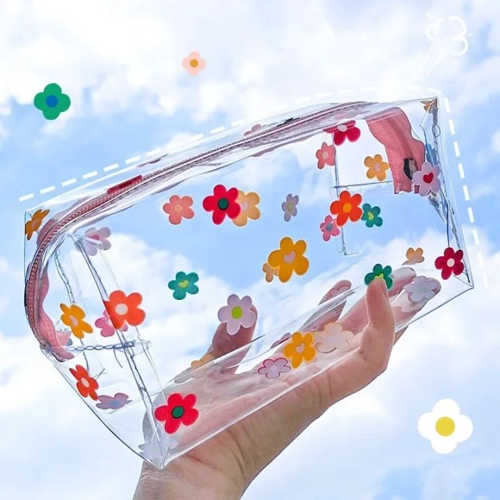 Clear Makeup Bag Fashion Transparent Travel Portable Mini Wash