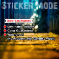 Sticker For Bike  | Green Scratch | ( Sticker_Mode ) Best Quality. 