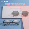 OQ BOGA 6 Styles Proof Radiation Anti UV Photochromic Metal Sunglasses Men Women Outdoor Decorate Anti Blue Light Oval Full Rim Computer Eyeglasses. 