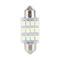 White LED Car Bulb 31mm Festoon 12 SMD Dome Map Interior Light Lamp DE3175. 