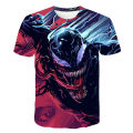 Marvel Boys Clothes 2023 New Kids Summer Venom Print Boy Short Sleeve T-shirt 3D Print T Shirt Casual Breathable Funny T Shirts. 