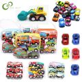 6/12pcs Pull Back Car Toys Racing Car Baby Mini Fire truck Cartoon Pull Back Bus Truck Kids Toys For Children Boy Gifts. 