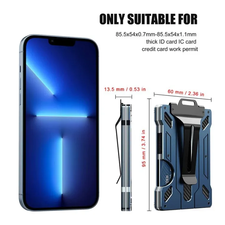 EDC%20Wallets%20Outdoor%20Card%20Holder%20Practical%20Tactical%20Magsafe%20Men%20Wallet%20Aluminium%20Metal%20Male%20Fashion%20Purse%20Mini%20Smart%20Magic%20Wallet%20-%20Image%203