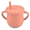 SOME Baby Feeding Straw Cup Learning Drinking Silicone Sippy Mug with Double Handle. 