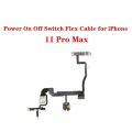 Power Volume Switch On Off Flex Cable with Metal Bracket Assembly For iPhone 11 Pro Max.