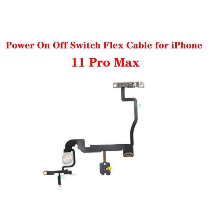 Power%20Volume%20Switch%20On%20Off%20Flex%20Cable%20with%20Metal%20Bracket%20Assembly%20For%20iPhone%2011%20Pro%20Max%20-%20Image%202