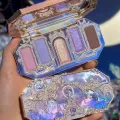 Flower Knows Makeup Moonlight Mermaid Eyeshadow Palette 5-Color Matte Shimmer Chameleon Women Beauty Eye Shadow Flowers Know. 