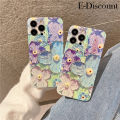 New Phone Case For Apple iPhone 15 Pro Max 15 Plus Cover Soft Blue Light Oil Painting Flower Silicone Anti Shock for iPhone 15 Plus 15 Pro Max Case. 