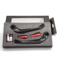 Motorcycle Handlebar Grips Brake Clutch Levers Guard Protection red colour. 