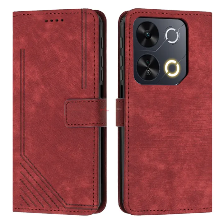 PlusCase%20for%20itel%20P65%204G%20Vintage%20PU%20Leather%20Wallet%20Case%20Flip%20Stand%20Card%20Slot%20Cover%20-%20Image%205