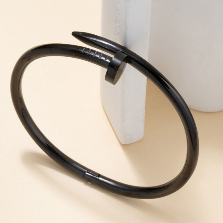 Card%20Nail%20Bracelet%20S925%20Sterling%20Silver%20Plated%2018K%20Gold%20Diamond-Embedded%20Light%20Luxury%20All-Match%20Fashionable%20Elegant%20Bracelet%20Bracelet%20-%20Image%203