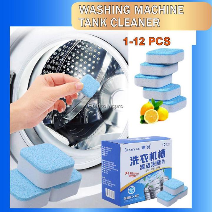 12 Pcs Washing Machine Cleaner Washer Cleaning Detergent Effervescent Washer Cleaner