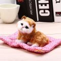 Stuffed Toys Lovely Simulation Animal Doll Plush Lazy Sleeping Cats Plush Toy with Sound Home Decorations. 