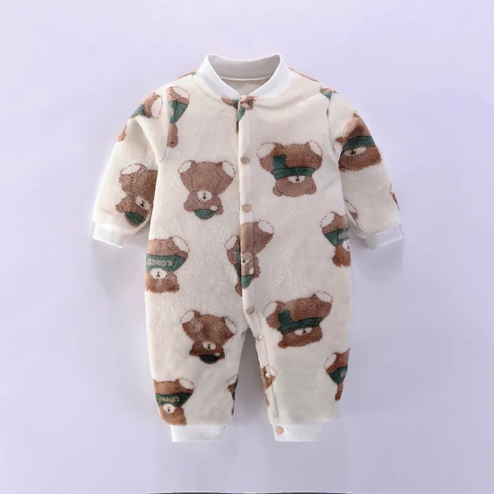 Autumn%20Winter%20Newborn%20Baby%20Clothes%20Dinosaur%20Print%20Baby%20Boy%20Romper%20Warm%20Infant%20Baby%20Boy%20Girl%20Soft%20Fleece%20Jumpsuit%20Pajamas%20-%20Image%202