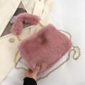 Handbag Fashion Bag Portable Plush Bag Shoulder Bags Plush Handbag Fashion Plush Crossbody Bag Plush Bag. 