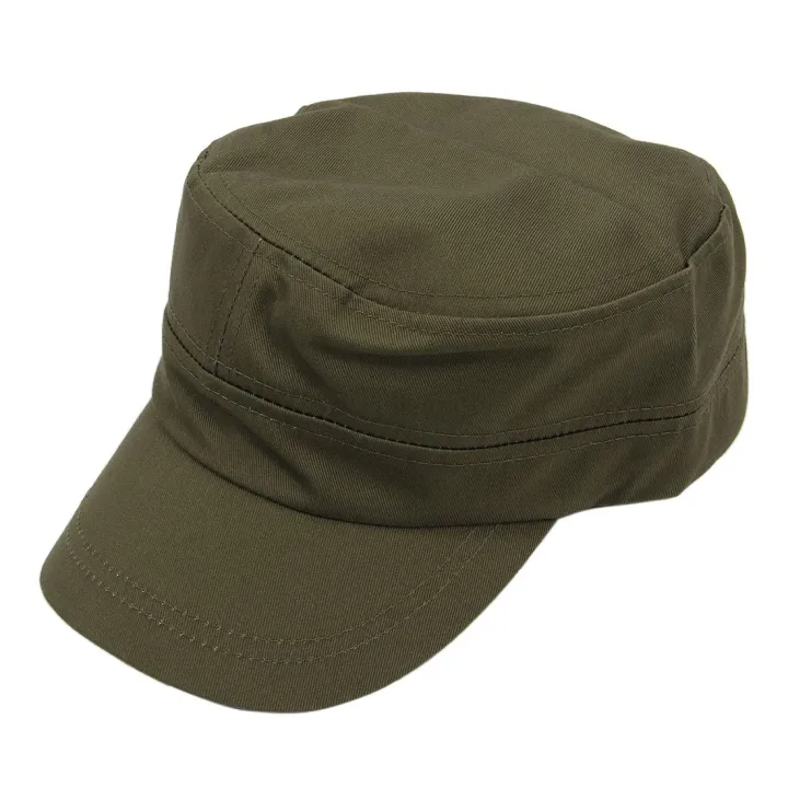 Stylish%20Plain%20Military%20Army%20Cap%20Castro%20Cadet%20Patrol%20Cap%20Hat%20Adjustable%EF%BC%88Army%20Green%EF%BC%89%20,%20Cap%20-%20Image%202