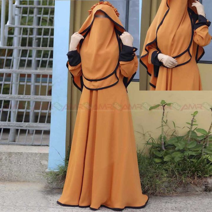 New Attractive High-Quality Mohuya4 Borkha Set, Dubai Charry Fabric - Borka For Women