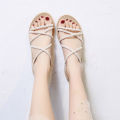 Roman Sandals Female Fairy Style 2024 New ins Trendy Fashion Student All-Match Harajuku Style Summer Flat Shoes. 