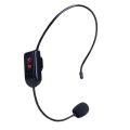rtable  FM  Headset Microphone Handsfree Megaphone Mic for Teaching Tour Guide Sales Promotion Lectures Meetings Black. 