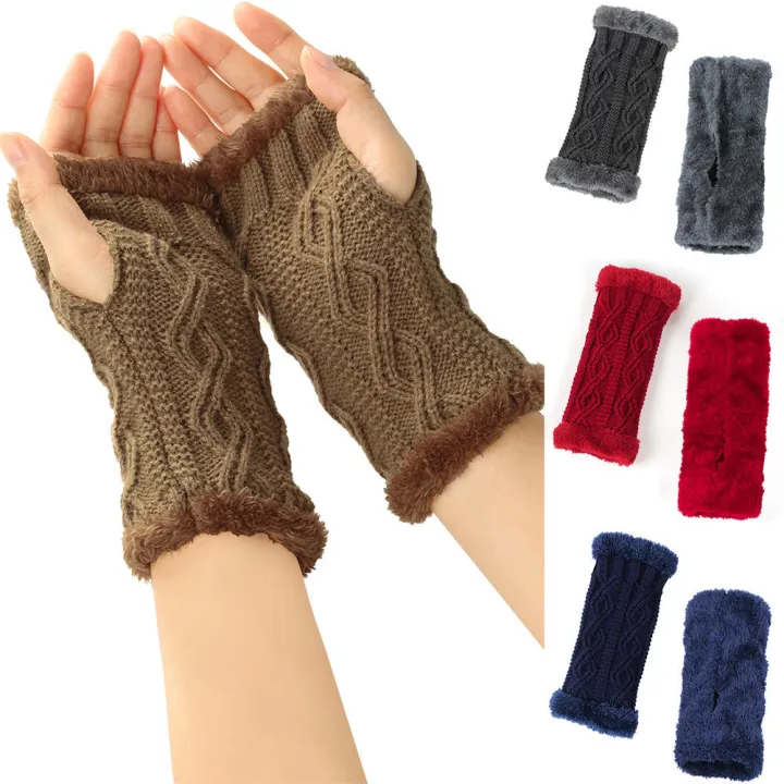 Fleece%20Thickened%20Gloves%20Cropped%20Knitted%20Fingerless%20Plush%20Sleeves%20Winter%20Warm%20%20%20Gloves%20Acrylic%20Velvet%20Mittens%20for%20Women%20Girls%20-%20Image%202