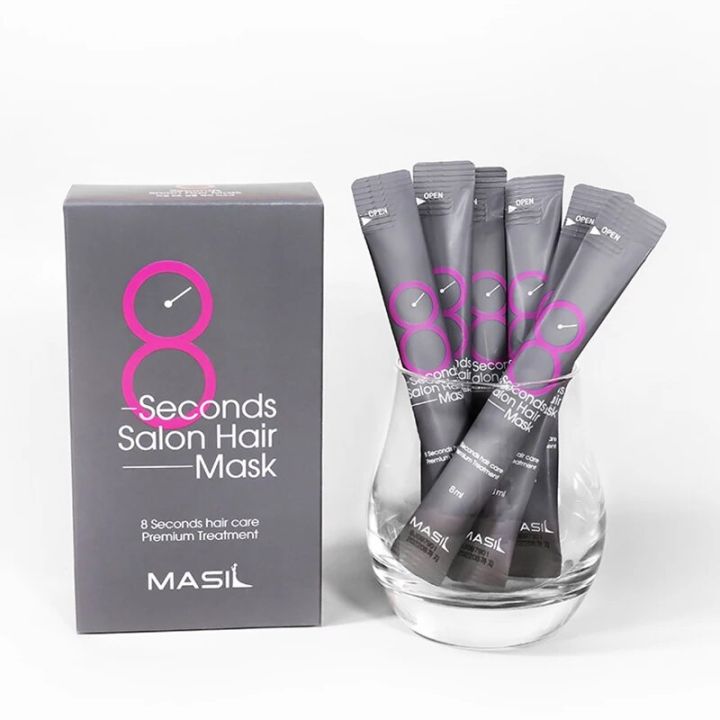 Korean%20Masil%208%20Seconds%20Salon%20Hair%20Mask%20No10%20Hair%20Restoration%20Treatments%20Keratin%20Repairing%20Supple%20Hydration%20Hair%20Care%20No5%20Shampoo%20-%20Image%205
