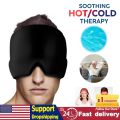 Migraine Relief HatHead Massager Gel Hot Cold Therapy Headache Migraine Relief Cap For Chemo,Sinus,Neck Wearable Therapy Wrap. 