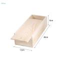 Unfinished Wooden Box Wooden Boxes for Crafts Unpainted Rectangular Empty Wood Case with Slide Lid. 