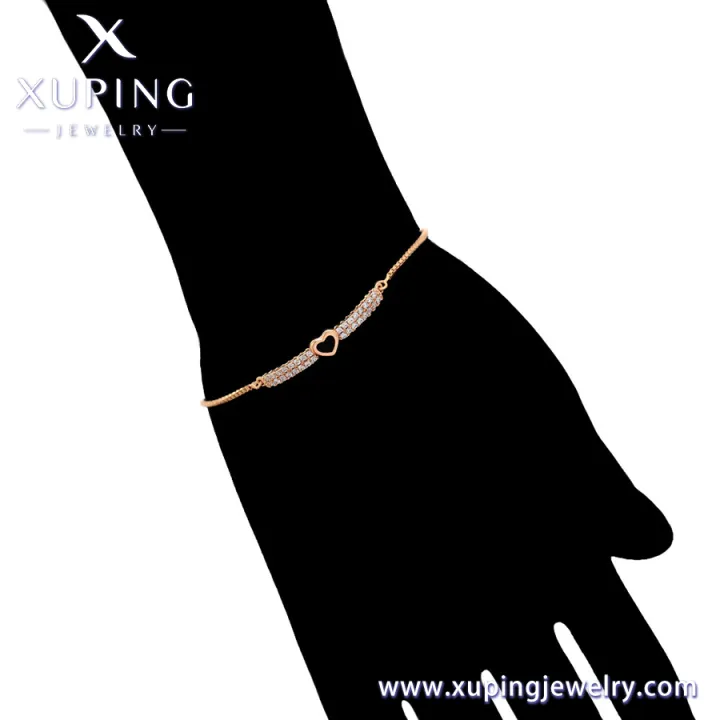 X000602507%20xuping%20jewelry%20Trendy%20new%20heart-shaped%20creative%20bracelet%2018K%20gold%20simple%20and%20lovely%20personality%20women%20bracelet%20-%20Image%208